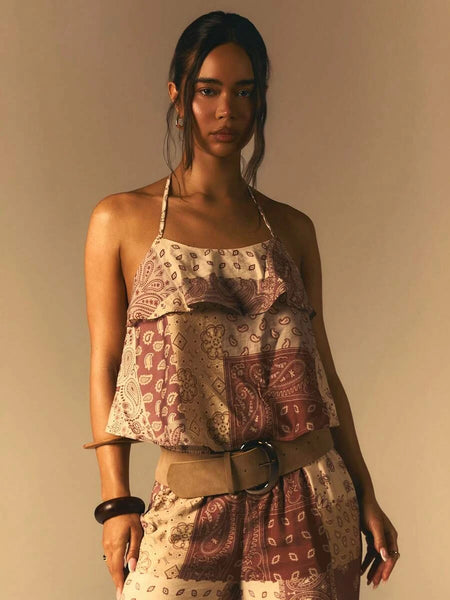 PEYTON Halterneck Top-Women Tops, Blouses & Tee- Boheme Junction