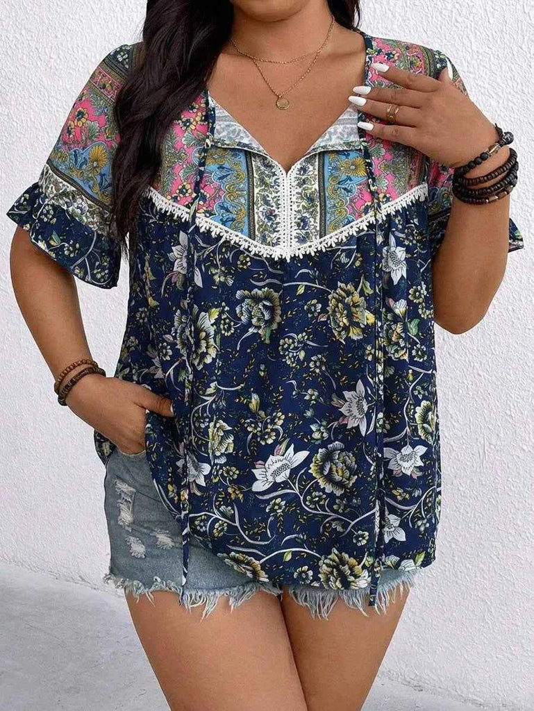 PLUS SIZE Benni Top - Navy-Plus Size Tops- Boheme Junction