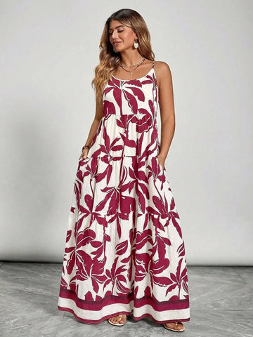 PLUS SIZE Jarah Maxi Dress - Burgundy-Plus Size Dresses- Boheme Junction