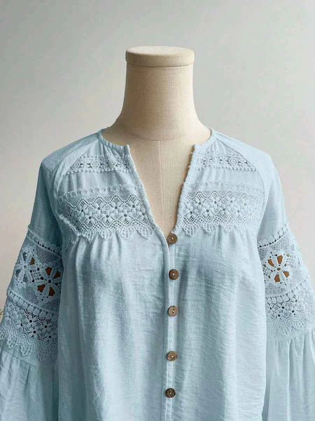Bobby Top - Blue-Women Tops, Blouses & Tee- Boheme Junction