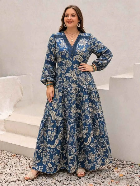 Boheme Junction Plus Size Dresses PLUS SIZE Samira Maxi Dress - Dark Blue