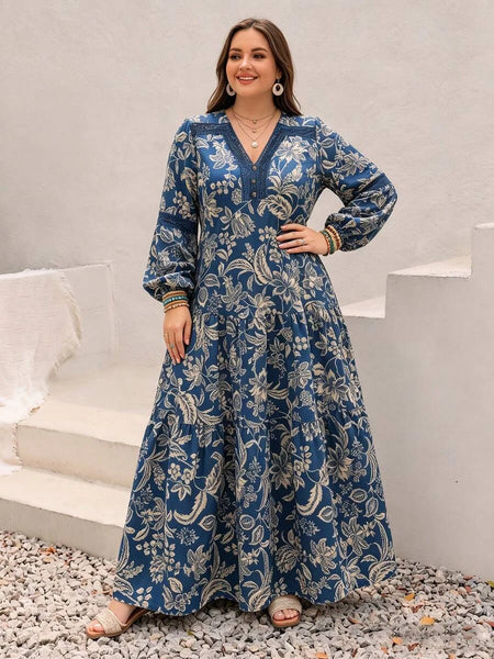 Boheme Junction Plus Size Dresses PLUS SIZE Samira Maxi Dress - Pale Blue