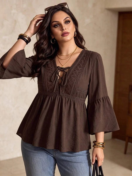 PLUS SIZE Bella Top-Plus Size Tops- Boheme Junction