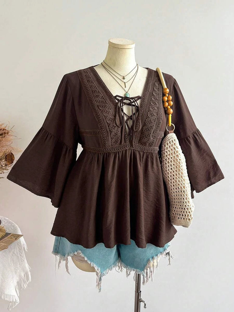 PLUS SIZE Bella Top-Plus Size Tops- Boheme Junction