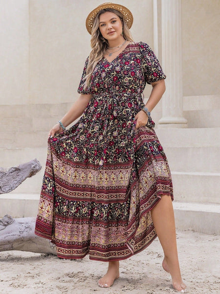 PLUS SIZE Wanda Maxi Dress | LAST SIZES-Plus Size Dresses- Boheme Junction