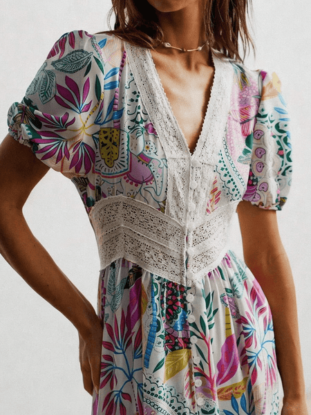 Lisbon Maxi Dress - Pink-Women Dresses- Boheme Junction