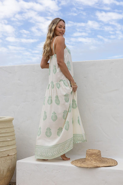 AMELIA Drop Hem Maxi Dress-Dress- Boheme Junction