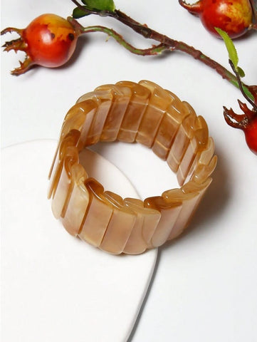 JARA Stretch Bracelet - Amber-Women Bracelets- Boheme Junction