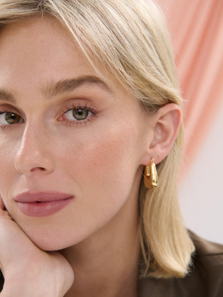 SQUARE CRUSH 18K Gold Plated Earrings