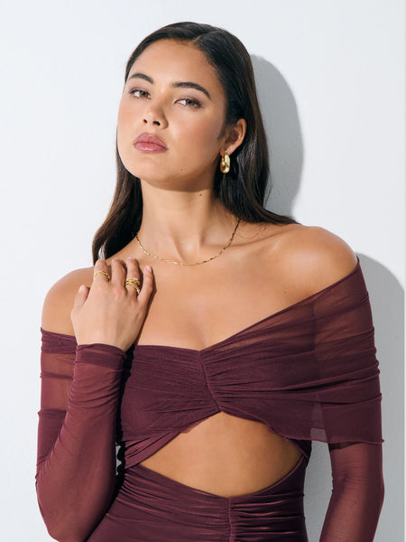 LEA WAVY Earrings in Sterling Silver Plated