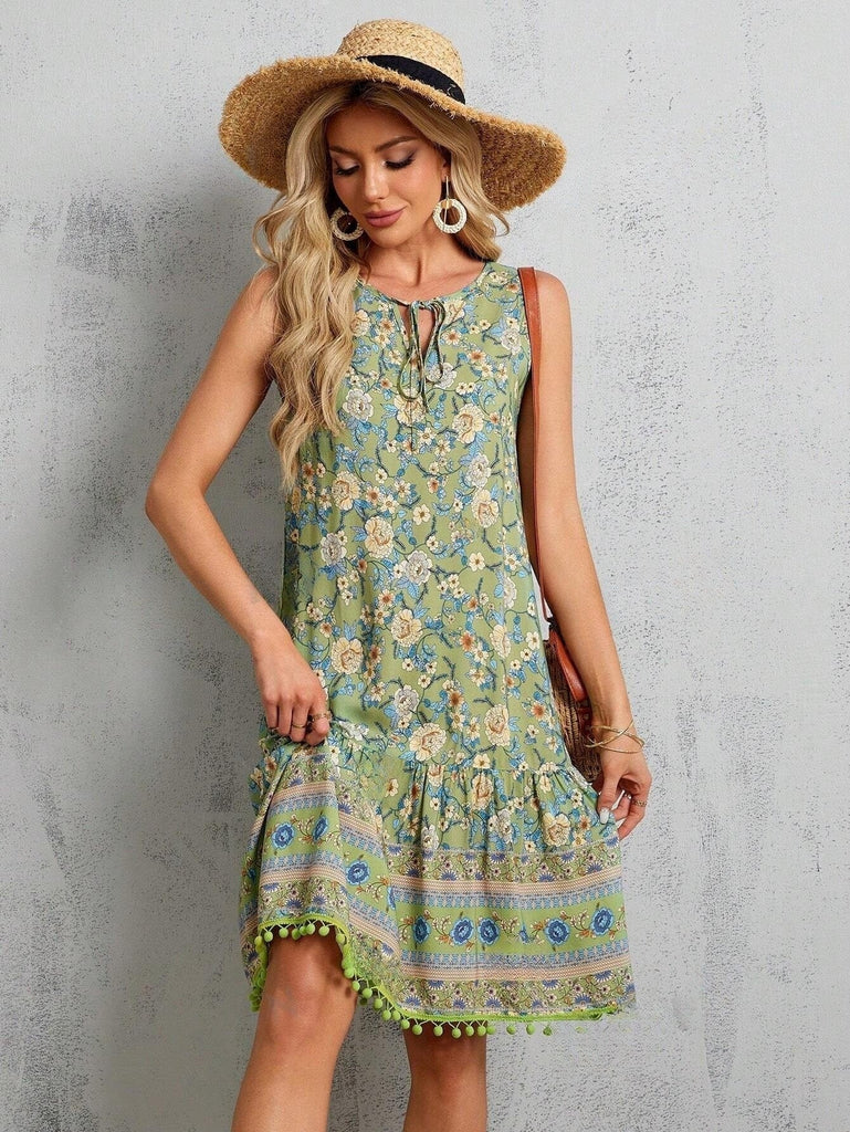 SIAN Midi Dress - Green | Boho Gypsy Dress | BOHEME JUNCTION M SIAN Midi Dress - Green | Boho Gypsy Dress | BOHEME JUNCTION M