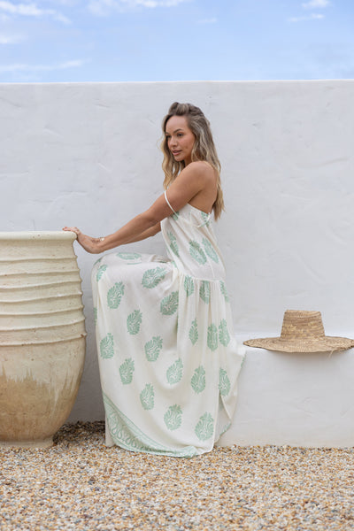 AMELIA Drop Hem Maxi Dress-Dress- Boheme Junction