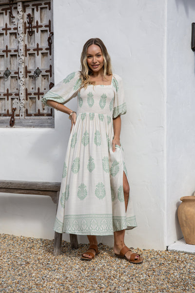 AMELIA Off Shoulder Maxi Dress-Dress- Boheme Junction