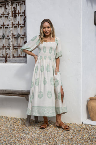 AMELIA Off Shoulder Maxi Dress-Dress- Boheme Junction