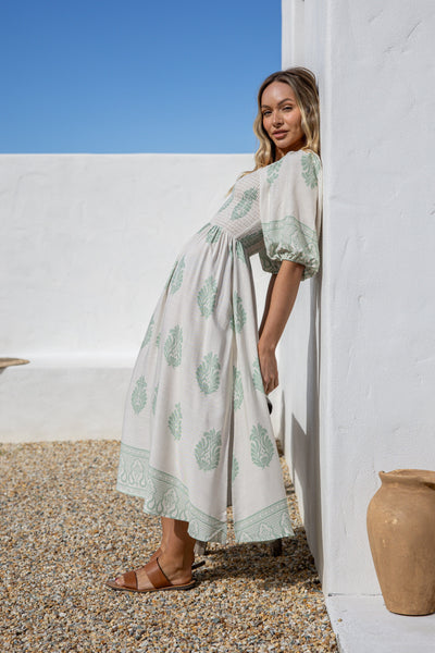 AMELIA Off Shoulder Maxi Dress-Dress- Boheme Junction