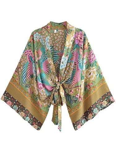 CORINNE Cropped Kimono-Kimono- Boheme Junction