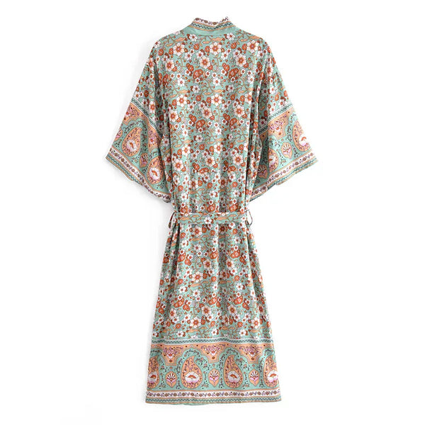 ELENI Kimono - Mint-Kimono- Boheme Junction