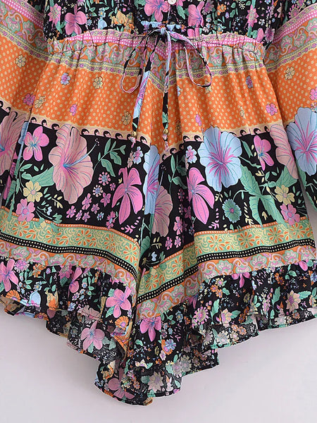 PALOMA Playsuit - Black-Playsuit- Boheme Junction