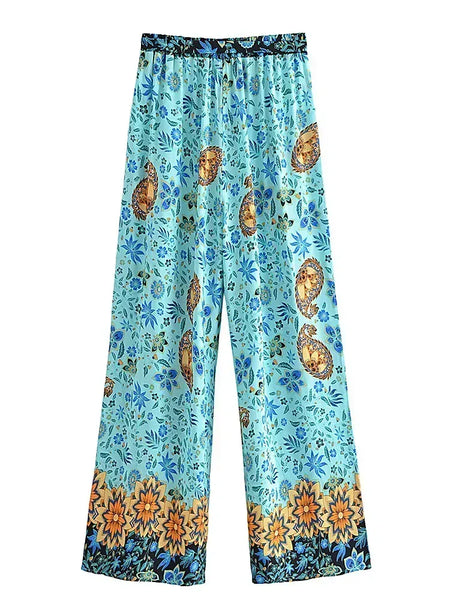 ROMY Pants - Blue-pants- Boheme Junction