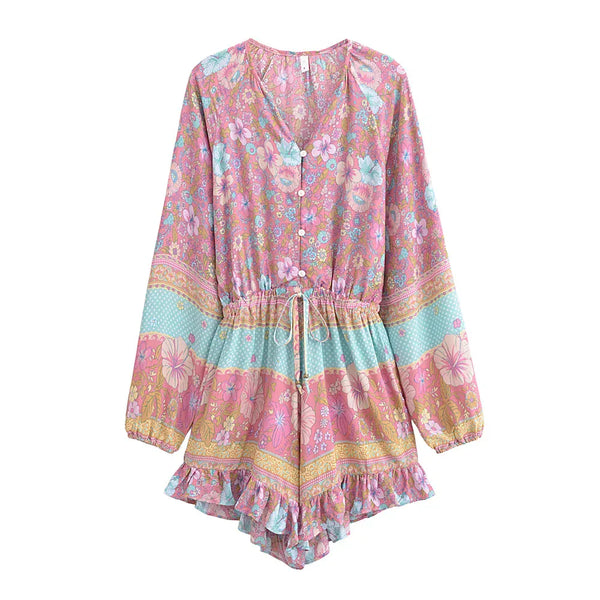 PALOMA Playsuit - Pink-Anhui- Boheme Junction