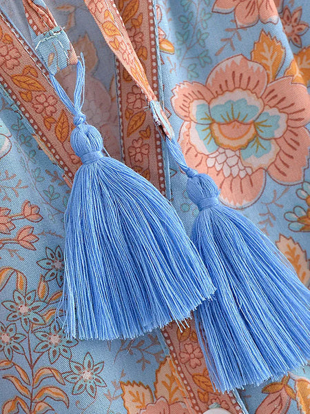 MELBA Top - Sky Blue-Blouse- Boheme Junction