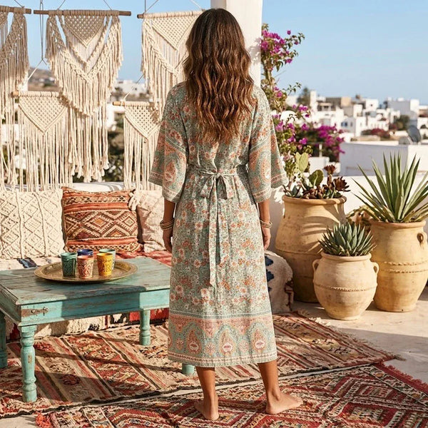 ELENI Kimono - Mint-Kimono- Boheme Junction