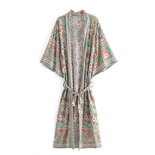 ELENI Kimono - Mint-Kimono- Boheme Junction
