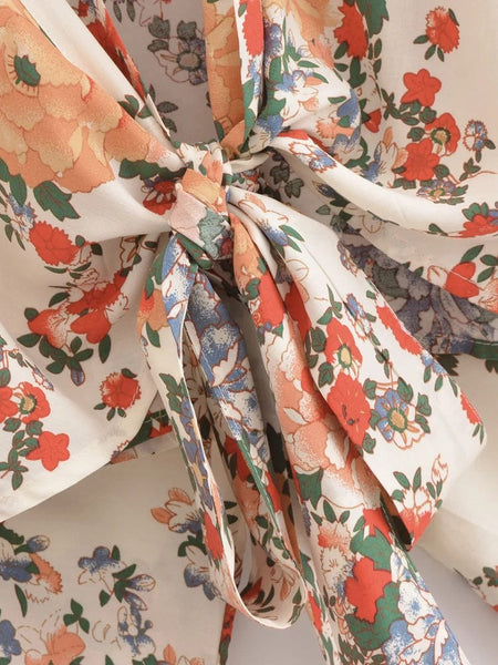 BLAKE Cropped Kimono - Floral-Anhui- Boheme Junction