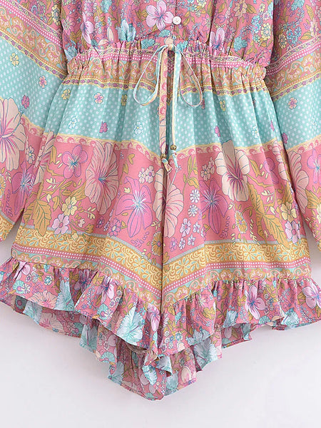 PALOMA Playsuit - Pink-Anhui- Boheme Junction