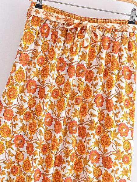 MIRA Pants - Yellow-pants- Boheme Junction