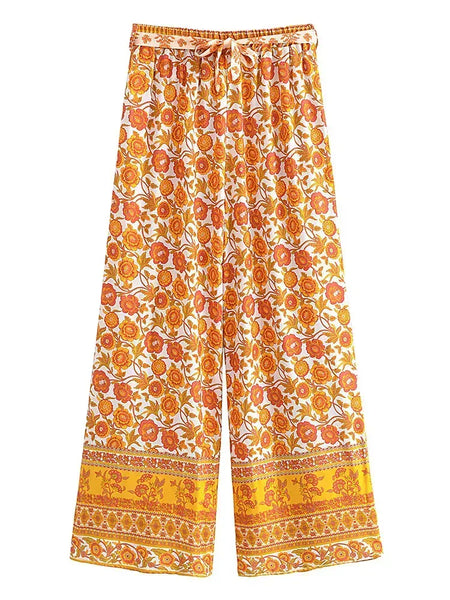 MIRA Pants - Yellow-pants- Boheme Junction