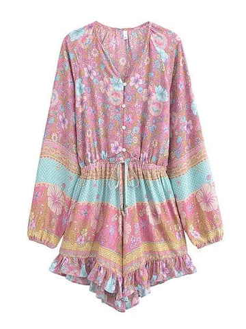 CONNIE Playsuit - Pink-Anhui- Boheme Junction