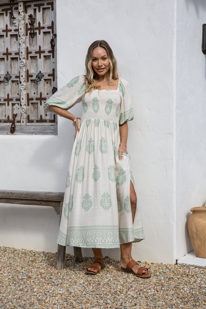 AMELIA Off Shoulder Maxi Dress-Dress- Boheme Junction
