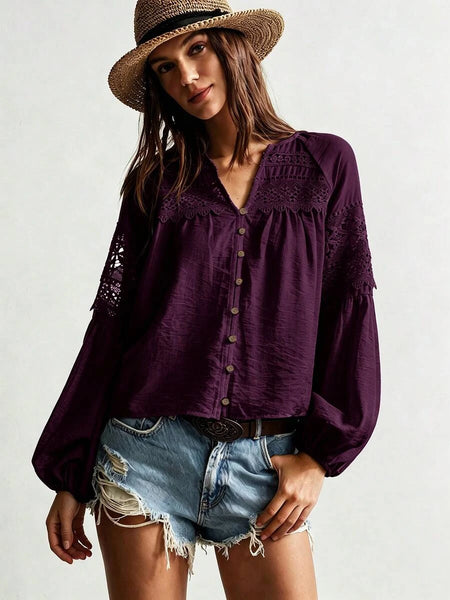 BOBBY Top - Burgundy-Women Tops, Blouses & Tee- Boheme Junction