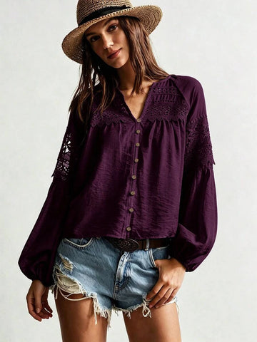 BOBBY Top - Burgundy-Women Tops, Blouses & Tee- Boheme Junction