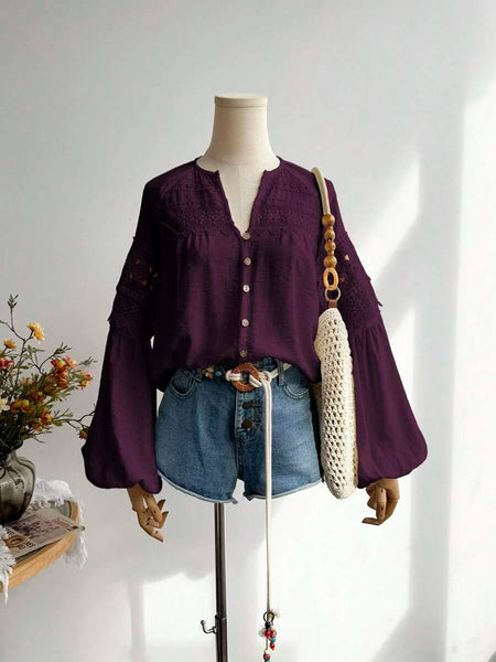 BOBBY Top - Burgundy-Women Tops, Blouses & Tee- Boheme Junction