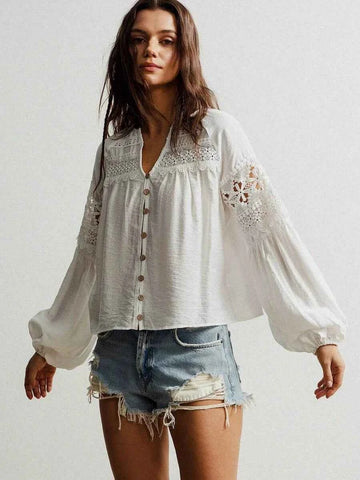 Bobby Top - White-Women Tops, Blouses & Tee- Boheme Junction
