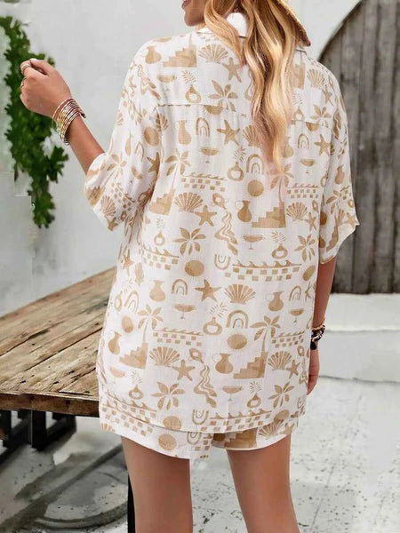 CALLISTA Short & Top Set - White-Women Co-ords- Boheme Junction