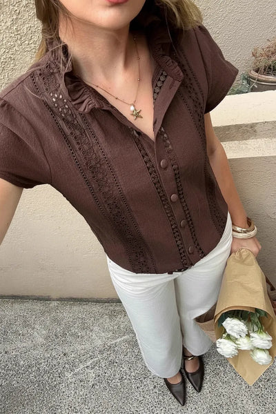 Boheme Junction Women Tops, Blouses & Tee CELIA TOP - Chocolate