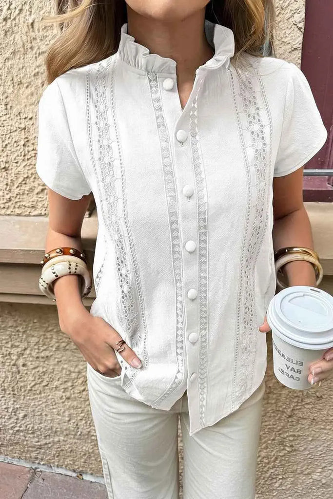 CELIA TOP - White-Women Tops, Blouses & Tee- Boheme Junction