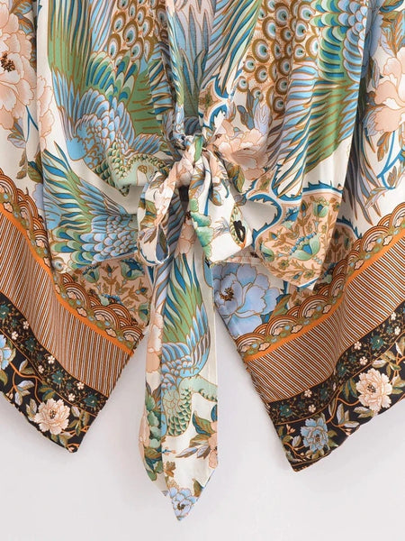 boheme junction kimono CORINNE Cropped Kimono - Natural