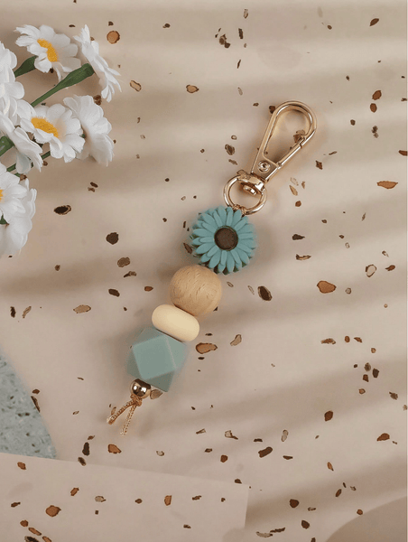 Boheme Junction Keychains & Accessories DAISY Keychain Charm - Teal