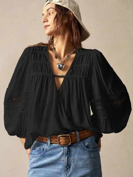 DANA Top - Black-Women Tops, Blouses & Tee- Boheme Junction