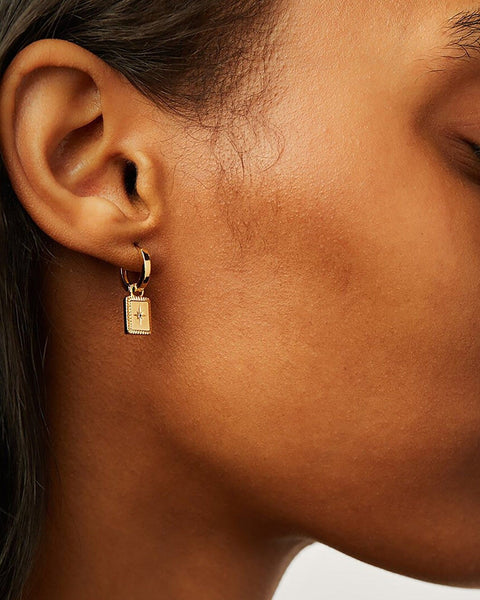 DELLA Huggie Sleeper Earrings-Earrings- Boheme Junction