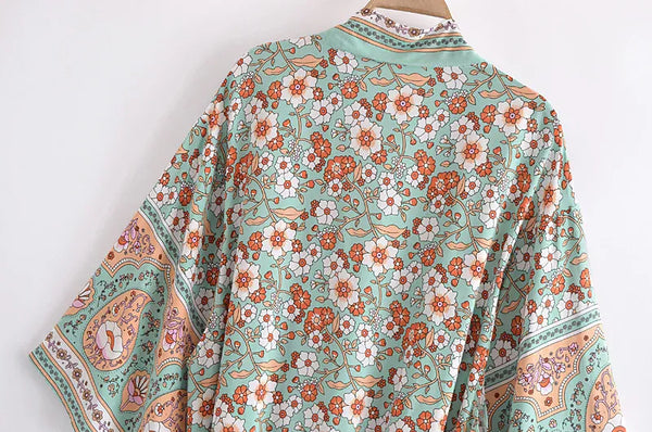 ELENI Kimono - Mint-Kimono- Boheme Junction