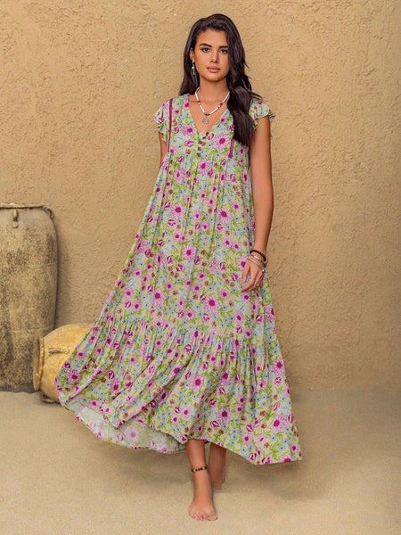 ELISSA Maxi Dress-Arabian Dresses- Boheme Junction