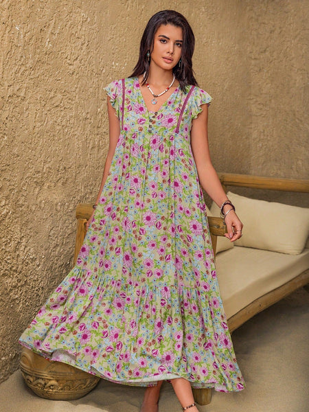 ELISSA Maxi Dress-Arabian Dresses- Boheme Junction