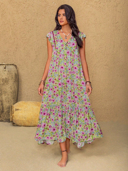 ELISSA Maxi Dress-Arabian Dresses- Boheme Junction