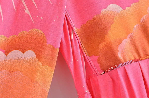 GALAXY Midi Dress - Pink-dress- Boheme Junction