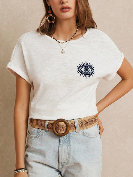 GREEK EYE Top-Women T-Shirts- Boheme Junction